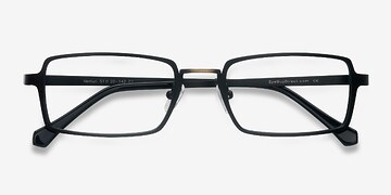 Black Venturi -  Vintage Metal Eyeglasses