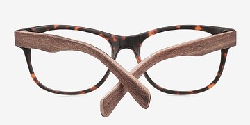 Brown/Tortoise Amber -  Mixed Wood Eyeglasses