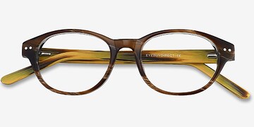 Brown Cape Cod -  Mixed Wood Eyeglasses