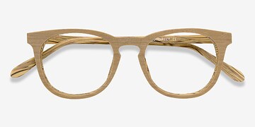 Yellow Providence -  Classic Mixed Wood Eyeglasses