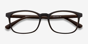 Matte Brown Forest -  Plastic Eyeglasses