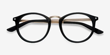 Black La Femme -  Designer Metal Eyeglasses