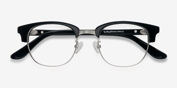 Black Bansai -  Vintage Metal Eyeglasses