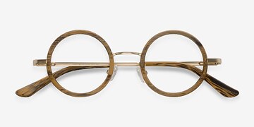 Brown Roaring -  Vintage Acetate, Metal Eyeglasses