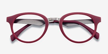 Matte Burgundy Aisu -  Colorful Plastic Eyeglasses