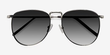 Silver Fume -  Vintage Metal Sunglasses