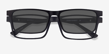 Black Historic Clip-On -  Plastic Eyeglasses