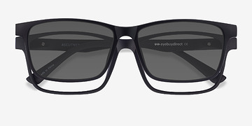 Black Ascutney Clip-On -  Plastic Eyeglasses