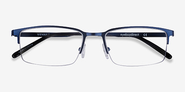 Navy Vienna -  Lightweight Metal Eyeglasses
