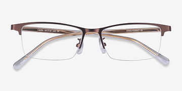Brown Gold Cadel -  Metal Eyeglasses