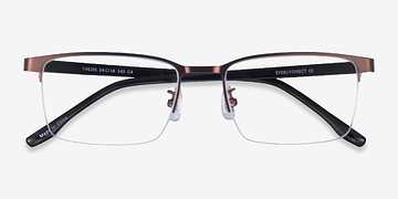 Coffee Black Thesis -  Metal Eyeglasses