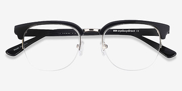  Black  Genbu -  Vintage Acetate, Metal Eyeglasses