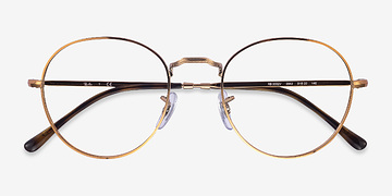 Bronze Copper Ray-Ban RB3582V -  Lightweight Metal Eyeglasses