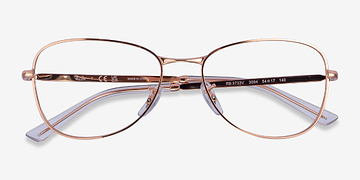 Rose Gold Ray-Ban RB3733V -  Metal Eyeglasses