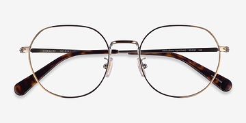 Shiny Light Gold Coach HC5141 -  Metal Eyeglasses