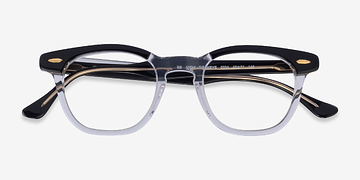 Black Clear Ray-Ban RB5398 Hawkeye -  Acetate Eyeglasses