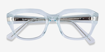 Transparent Blue Ray-Ban RB7225 Leonid -  Plastic Eyeglasses