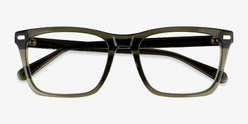 Transparent Olive Coach HC6238U -  Acetate Eyeglasses