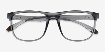 Shiny Transparent Gray Armani Exchange AX3101U -  Plastic Eyeglasses