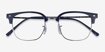 Blue Silver Ray-Ban RB7216 New Clubmaster -  Plastic Eyeglasses