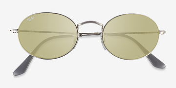 Silver Gray Ray-Ban RB3547 -  Metal Sunglasses