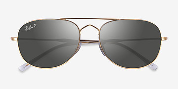 Shiny Gold Ray-Ban RB3735 -  Metal Sunglasses