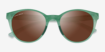 Clear Green Oakley Spindrift -  Plastic Sunglasses