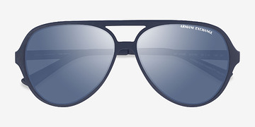 Matte Navy Armani Exchange AX4133S -  Plastic Sunglasses