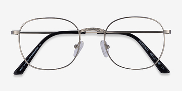 Silver Suspense -  Vintage Metal Eyeglasses