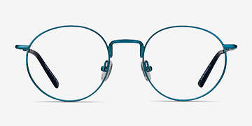 Blue Puzzle -  Lightweight Metal Eyeglasses
