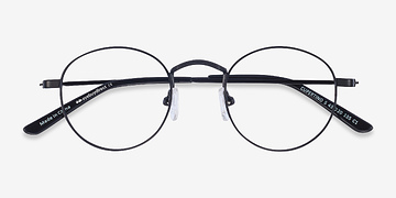 Black Cupertino -  Vintage Metal Eyeglasses