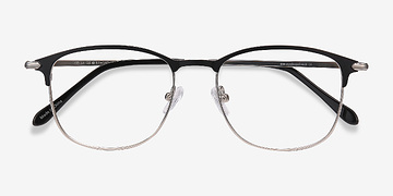 Black Cella -  Lightweight Metal Eyeglasses