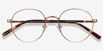 Rose Gold Nomad -  Vintage Metal Eyeglasses