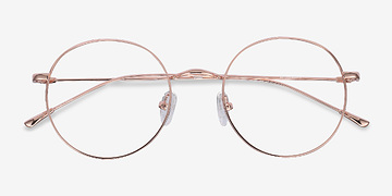 Rose Gold Dapper -  Fashion Metal Eyeglasses
