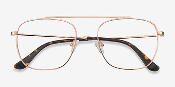 Rose Gold Moxie -  Vintage Metal Eyeglasses