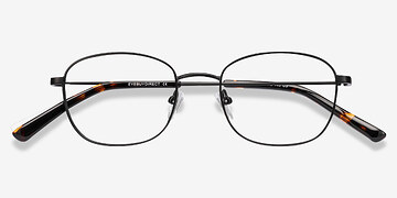 Black Fortune -  Lightweight Metal Eyeglasses