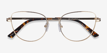 Gold Clotilde -  Vintage Metal Eyeglasses