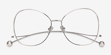 Silver Renata -  Vintage Metal Eyeglasses