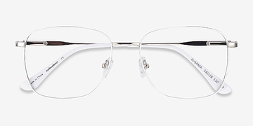 White & Silver Kusama -  Vintage Metal Eyeglasses