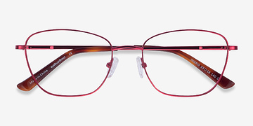 Raspberry Ingrid -  Metal Eyeglasses