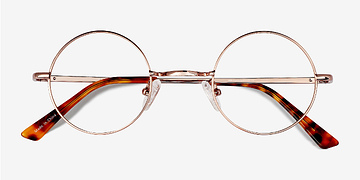 Rose Gold Abazam -  Vintage Metal Eyeglasses