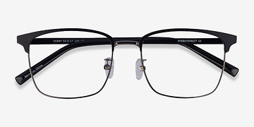 Black Gunmetal Terry -  Plastic Eyeglasses