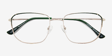 Gold Dark Green Carnaby -  Metal Eyeglasses