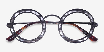 Matte Black Spoke -  Metal Eyeglasses