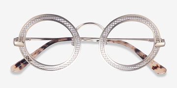 Matte Gold Spoke -  Metal Eyeglasses