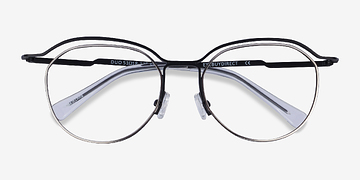 Black Silver Duo -  Metal Eyeglasses