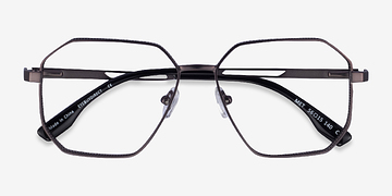 Gunmetal Blue Met -  Metal Eyeglasses