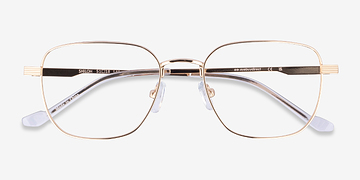 Shiny Gold Shiloh -  Metal Eyeglasses