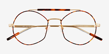 Tortoise Gold Art -  Metal Eyeglasses