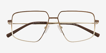 Gradient Matte Brown Wyatt -  Metal Eyeglasses